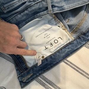 LOFT Women's Blue Straight Leg Pants